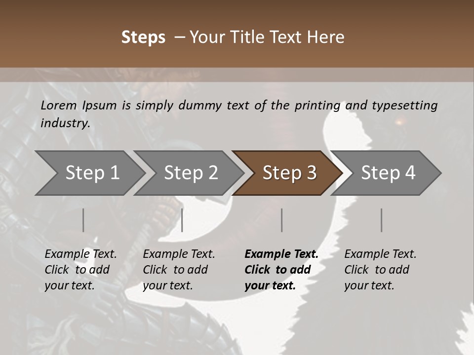 A Picture Of A Demon And A Demon With A Sword PowerPoint Template