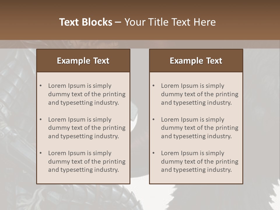 A Picture Of A Demon And A Demon With A Sword PowerPoint Template