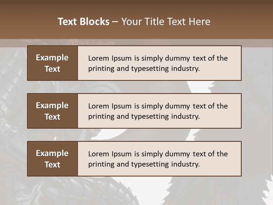 A Picture Of A Demon And A Demon With A Sword PowerPoint Template