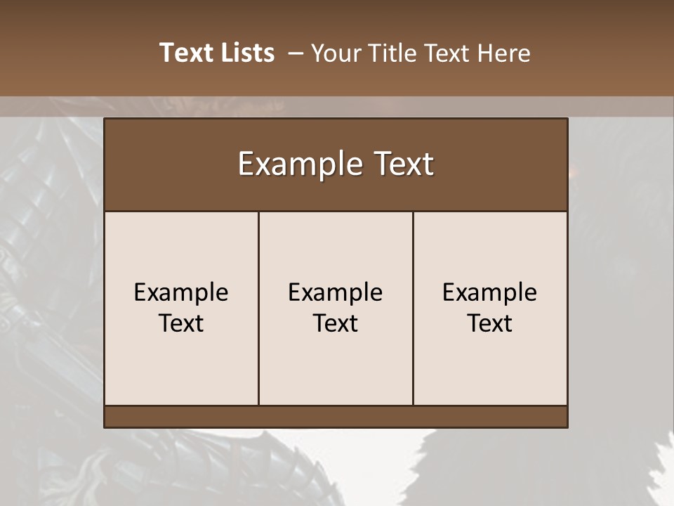 A Picture Of A Demon And A Demon With A Sword PowerPoint Template