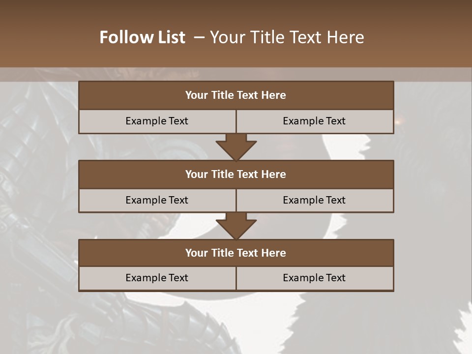 A Picture Of A Demon And A Demon With A Sword PowerPoint Template