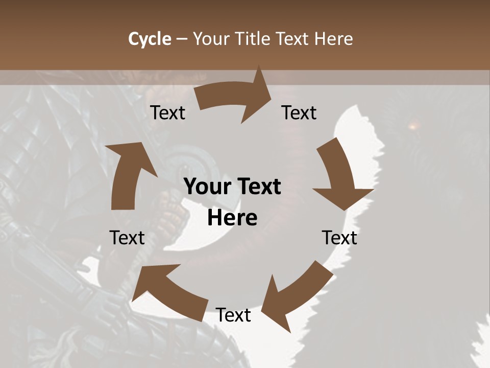 A Picture Of A Demon And A Demon With A Sword PowerPoint Template