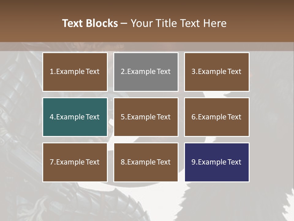 A Picture Of A Demon And A Demon With A Sword PowerPoint Template