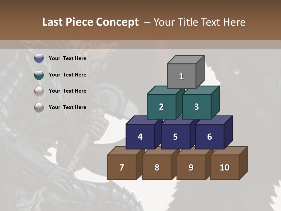 A Picture Of A Demon And A Demon With A Sword PowerPoint Template