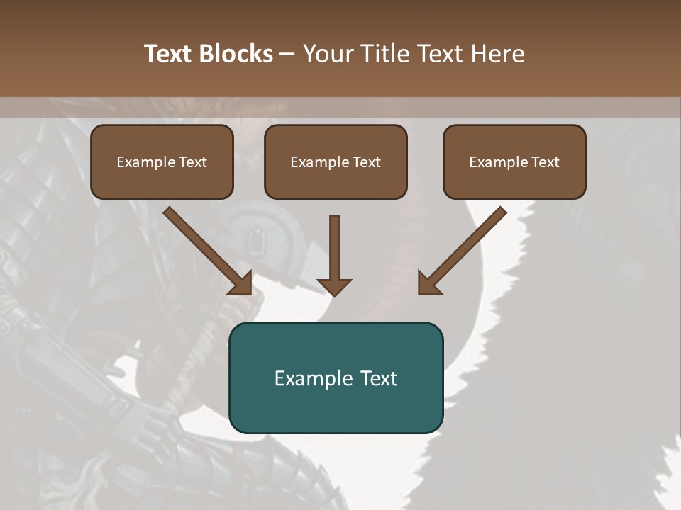 A Picture Of A Demon And A Demon With A Sword PowerPoint Template