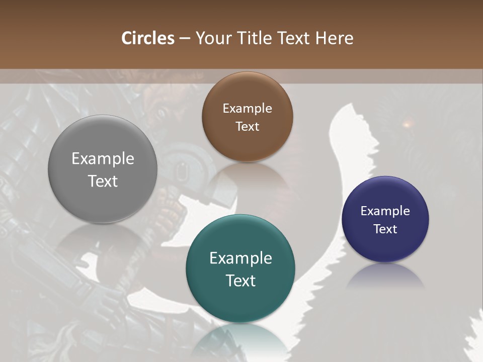 A Picture Of A Demon And A Demon With A Sword PowerPoint Template