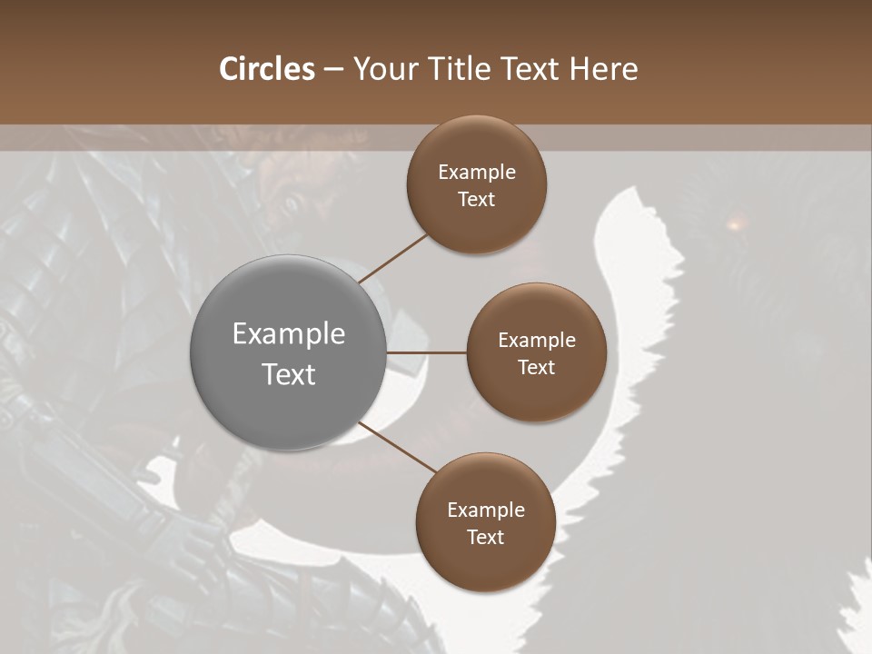 A Picture Of A Demon And A Demon With A Sword PowerPoint Template