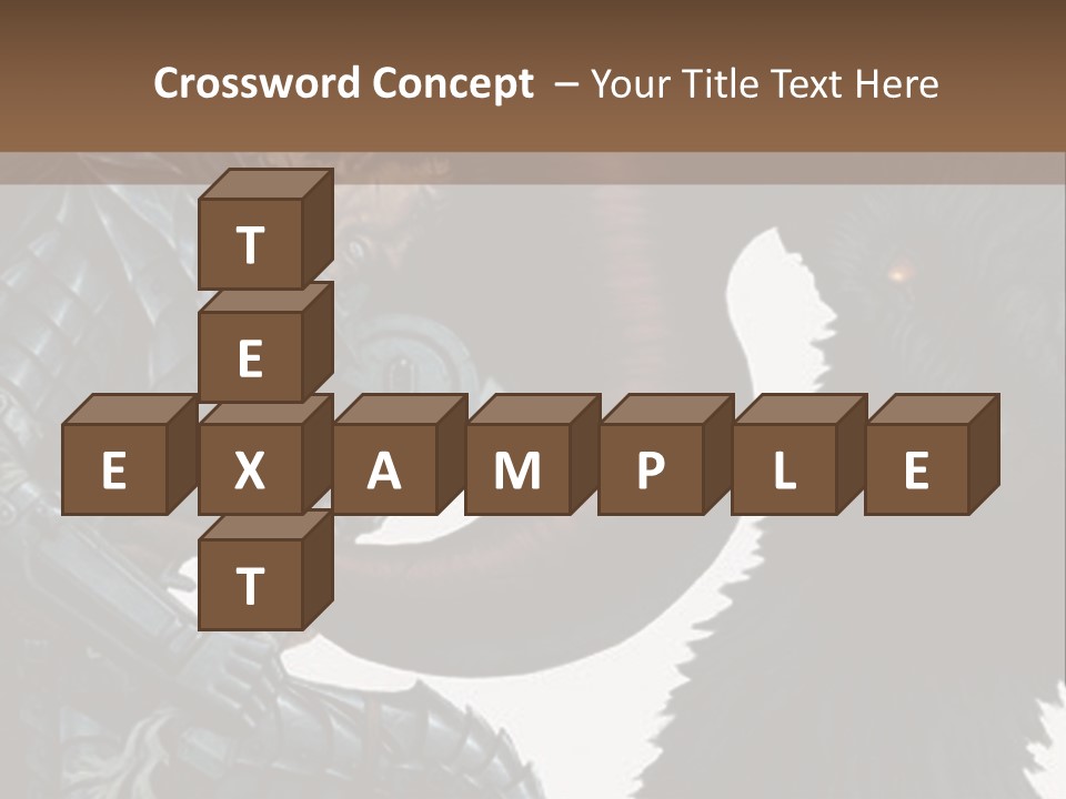 A Picture Of A Demon And A Demon With A Sword PowerPoint Template