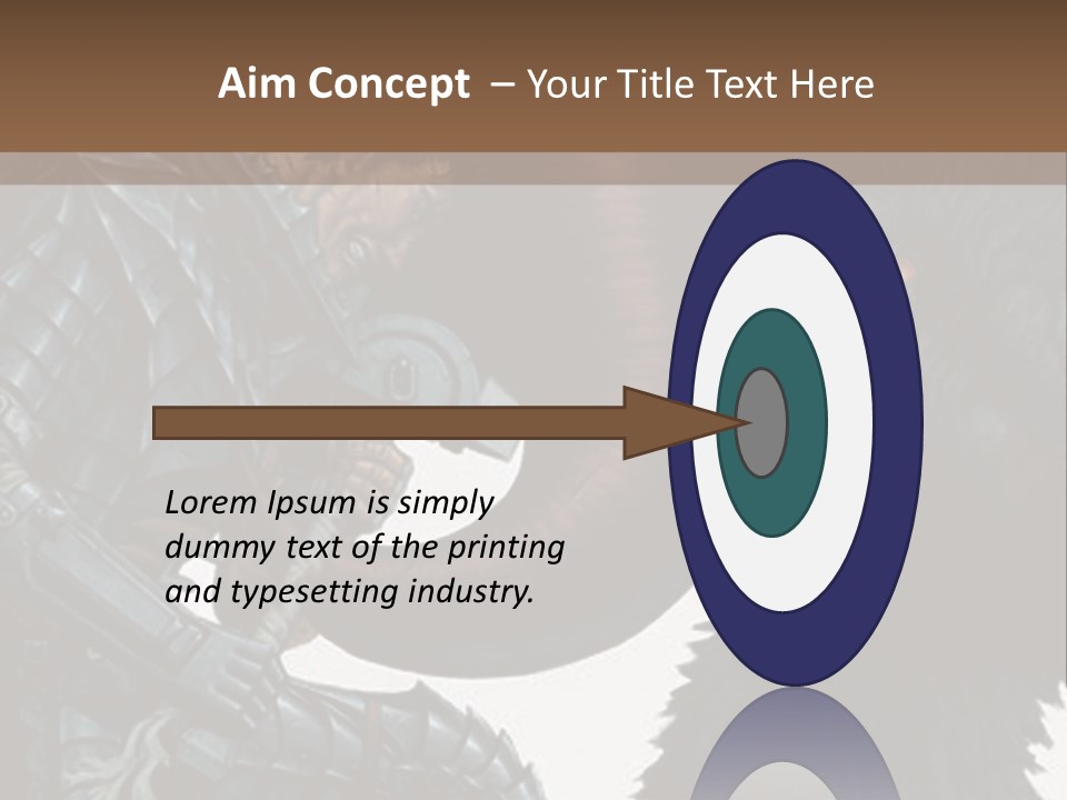 A Picture Of A Demon And A Demon With A Sword PowerPoint Template