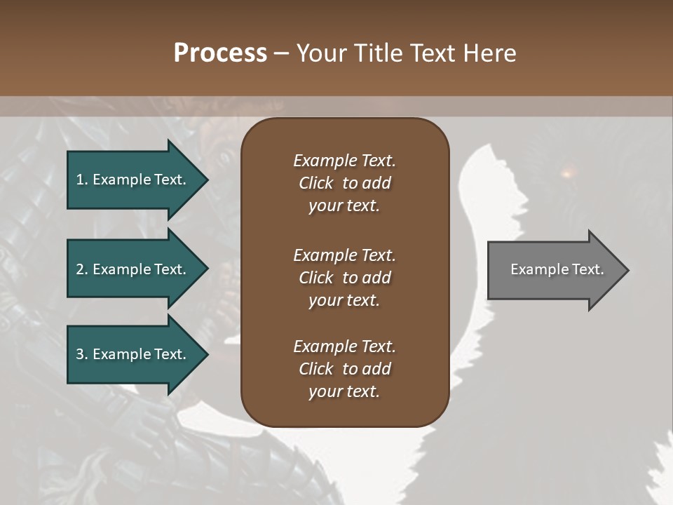 A Picture Of A Demon And A Demon With A Sword PowerPoint Template
