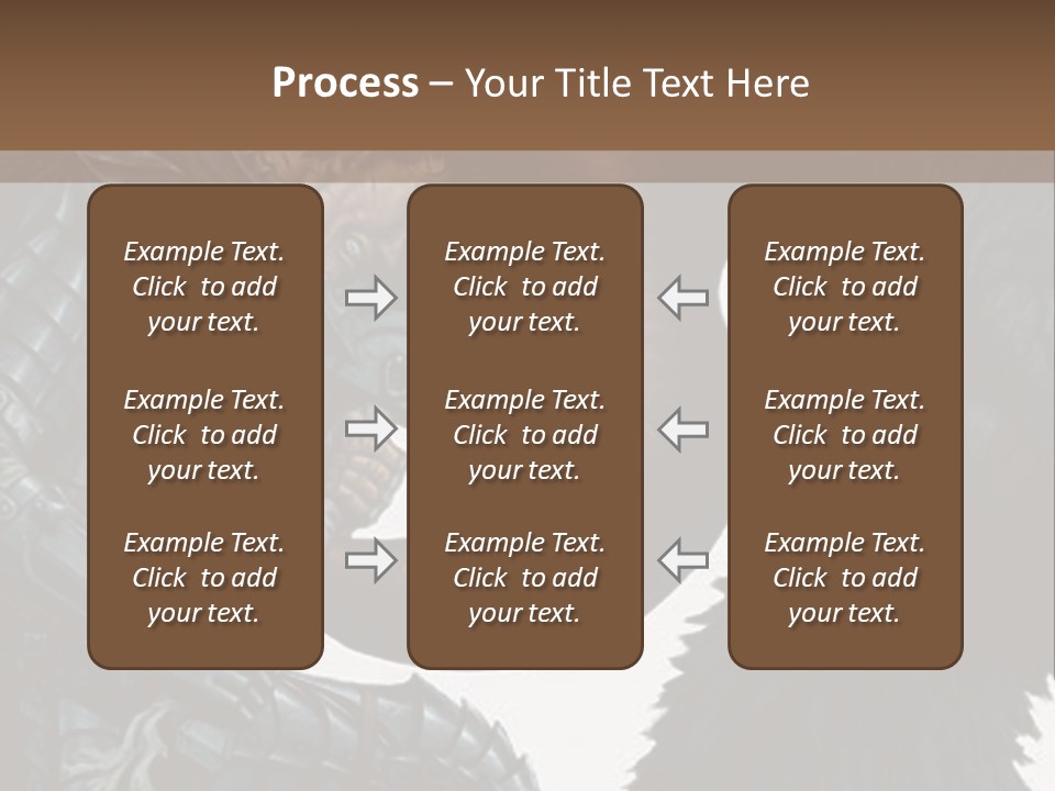 A Picture Of A Demon And A Demon With A Sword PowerPoint Template