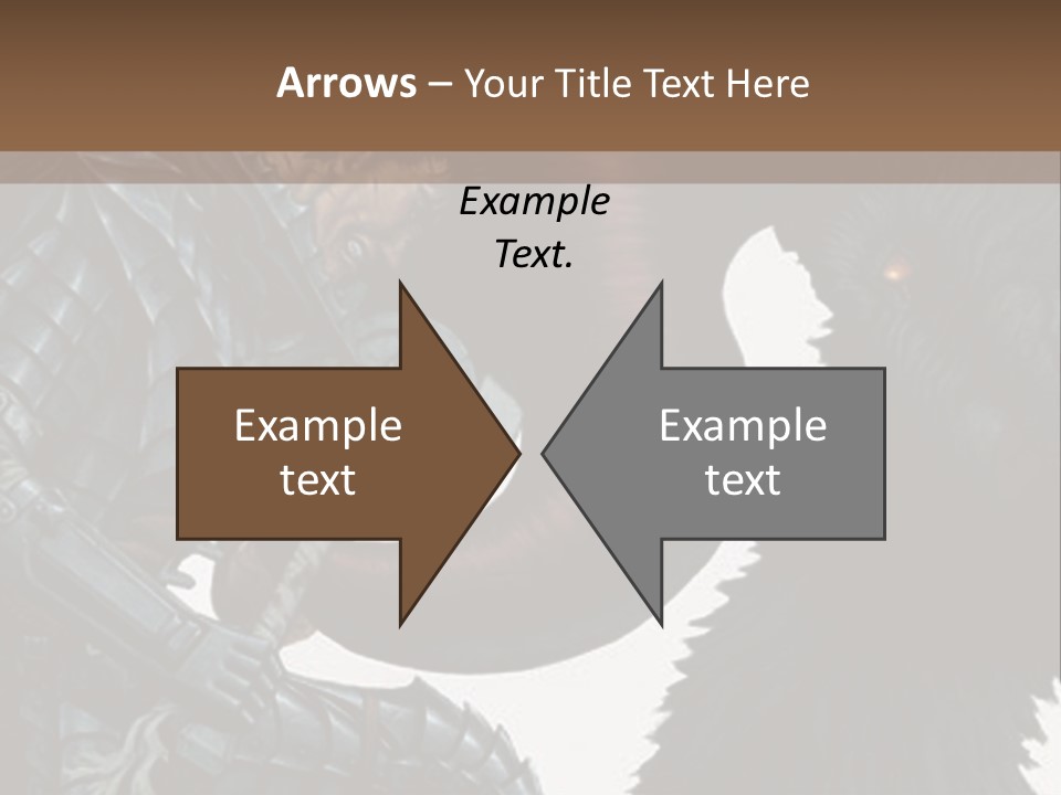 A Picture Of A Demon And A Demon With A Sword PowerPoint Template