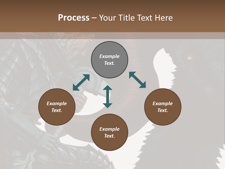 A Picture Of A Demon And A Demon With A Sword PowerPoint Template