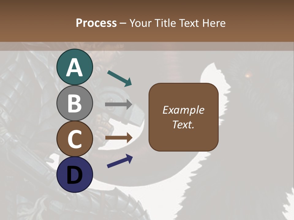 A Picture Of A Demon And A Demon With A Sword PowerPoint Template