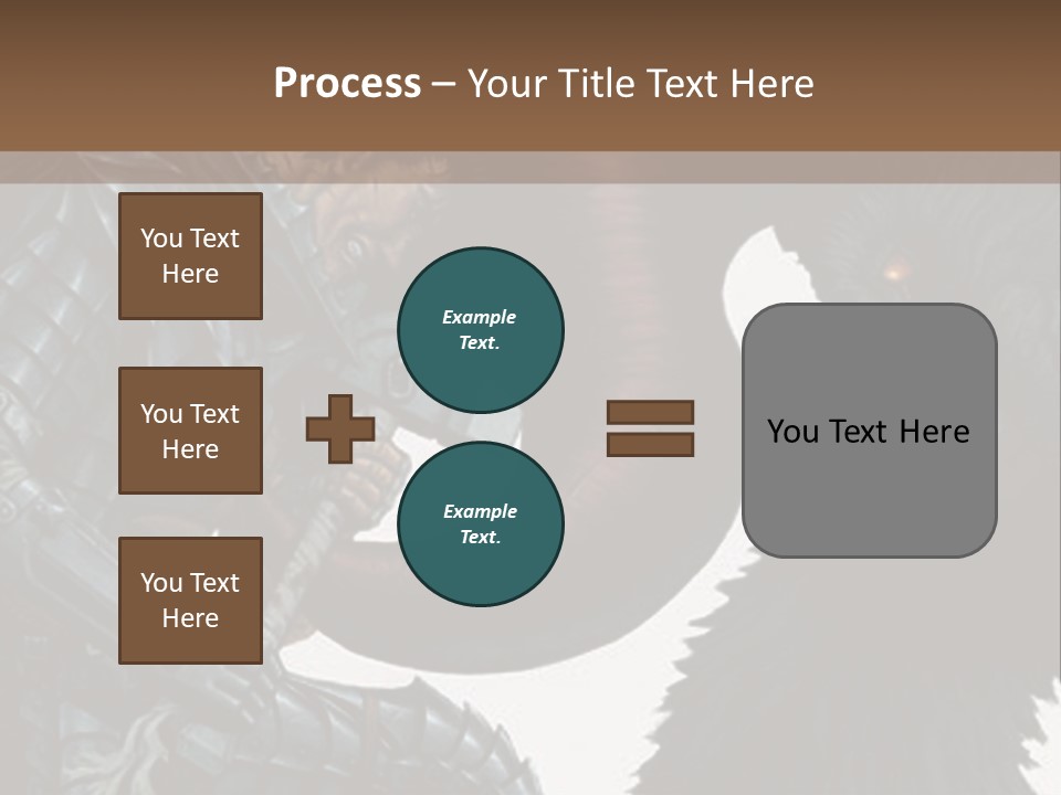 A Picture Of A Demon And A Demon With A Sword PowerPoint Template