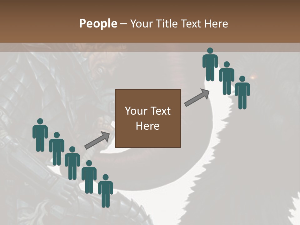 A Picture Of A Demon And A Demon With A Sword PowerPoint Template