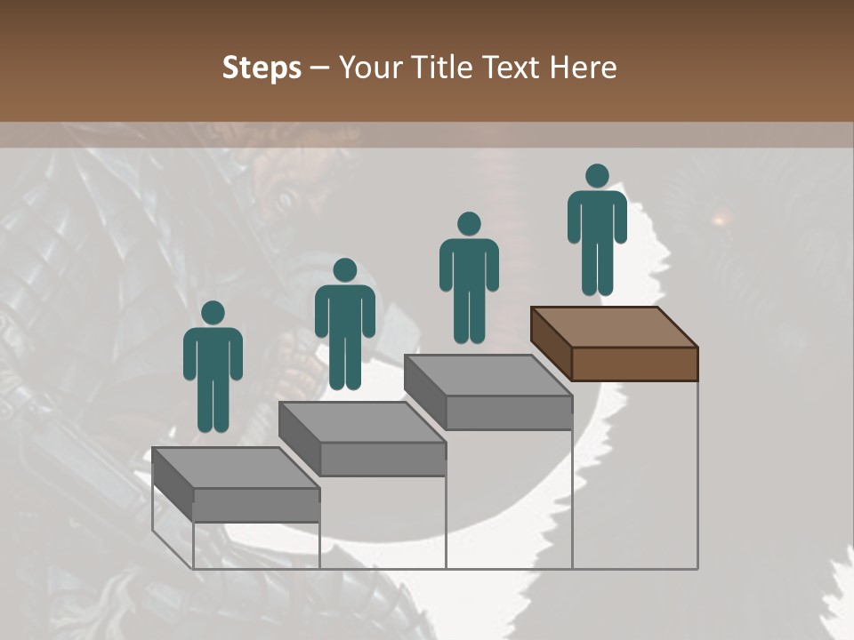 A Picture Of A Demon And A Demon With A Sword PowerPoint Template