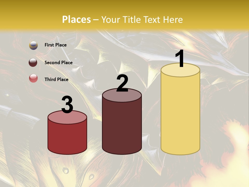 A Picture Of A Dragon With Flames In The Background PowerPoint Template
