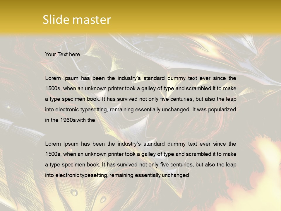 A Picture Of A Dragon With Flames In The Background PowerPoint Template