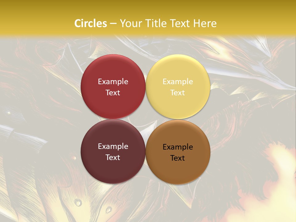 A Picture Of A Dragon With Flames In The Background PowerPoint Template