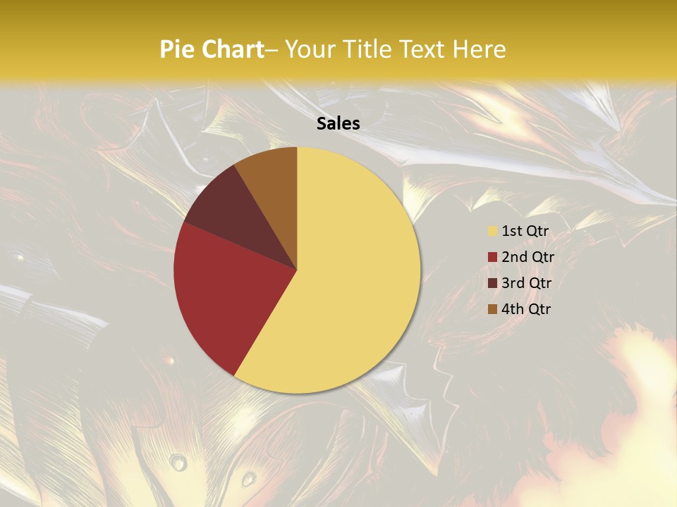 A Picture Of A Dragon With Flames In The Background PowerPoint Template