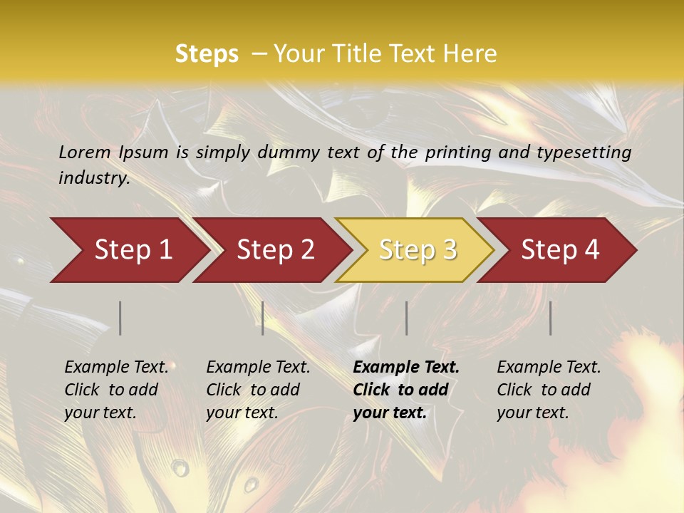 A Picture Of A Dragon With Flames In The Background PowerPoint Template
