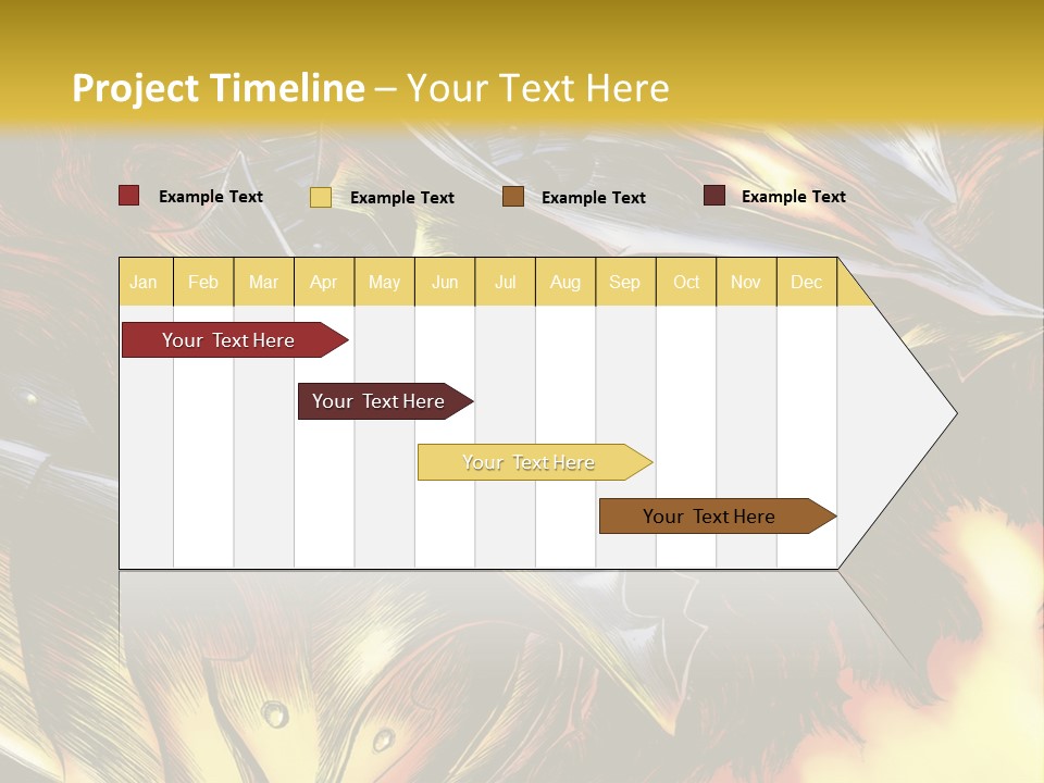 A Picture Of A Dragon With Flames In The Background PowerPoint Template