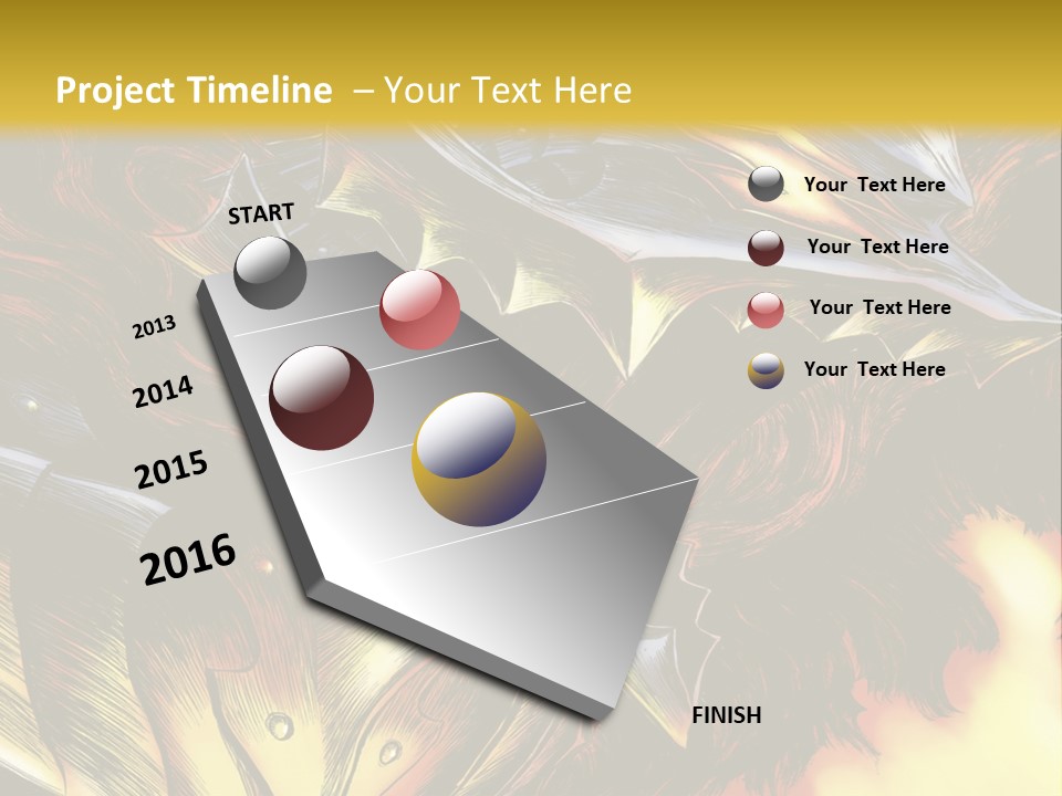 A Picture Of A Dragon With Flames In The Background PowerPoint Template