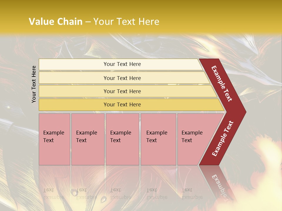 A Picture Of A Dragon With Flames In The Background PowerPoint Template