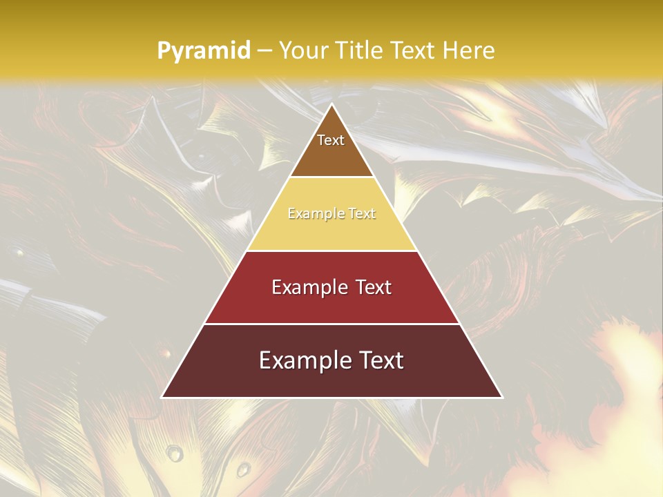 A Picture Of A Dragon With Flames In The Background PowerPoint Template