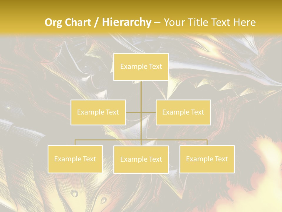 A Picture Of A Dragon With Flames In The Background PowerPoint Template