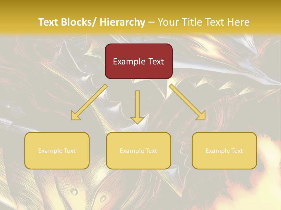 A Picture Of A Dragon With Flames In The Background PowerPoint Template