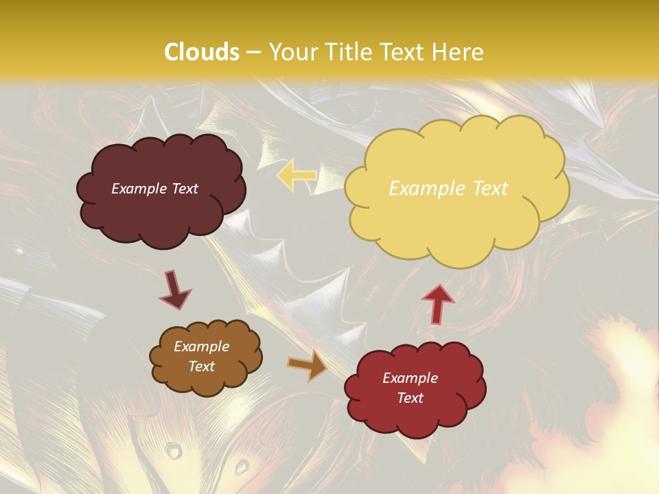 A Picture Of A Dragon With Flames In The Background PowerPoint Template