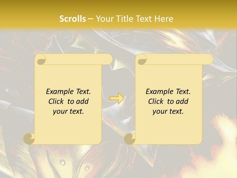 A Picture Of A Dragon With Flames In The Background PowerPoint Template