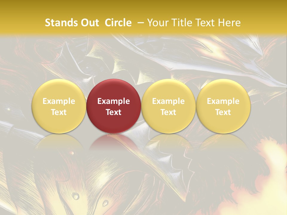 A Picture Of A Dragon With Flames In The Background PowerPoint Template