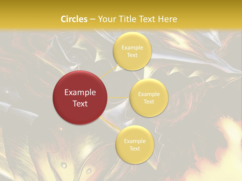 A Picture Of A Dragon With Flames In The Background PowerPoint Template