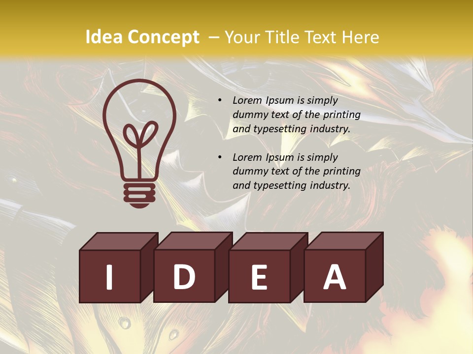 A Picture Of A Dragon With Flames In The Background PowerPoint Template