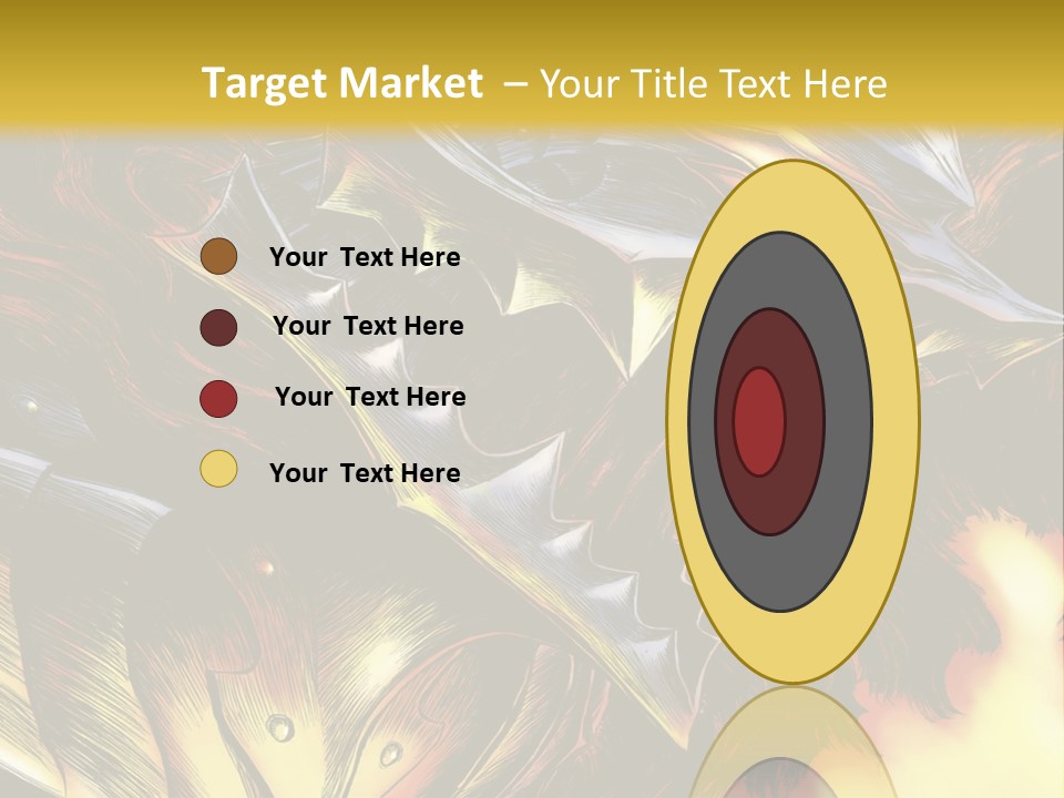 A Picture Of A Dragon With Flames In The Background PowerPoint Template