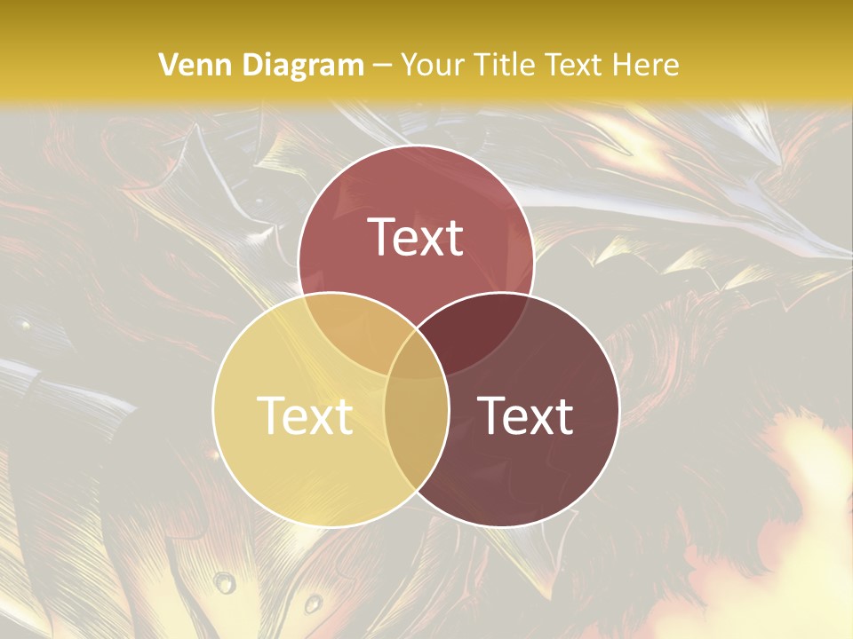 A Picture Of A Dragon With Flames In The Background PowerPoint Template