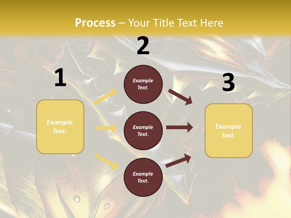A Picture Of A Dragon With Flames In The Background PowerPoint Template
