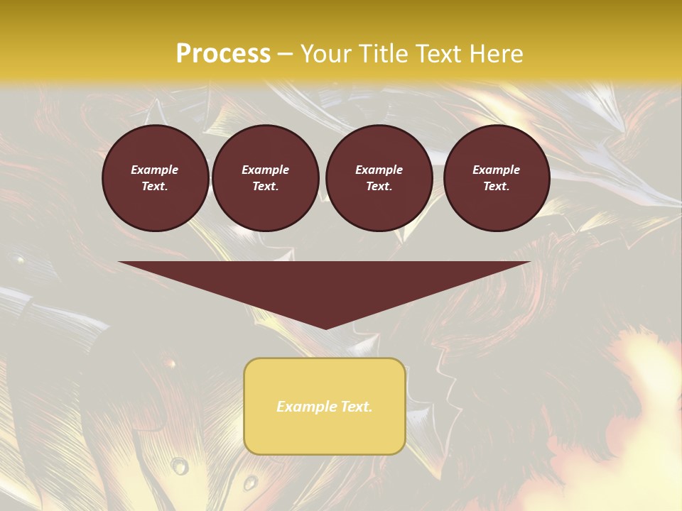 A Picture Of A Dragon With Flames In The Background PowerPoint Template