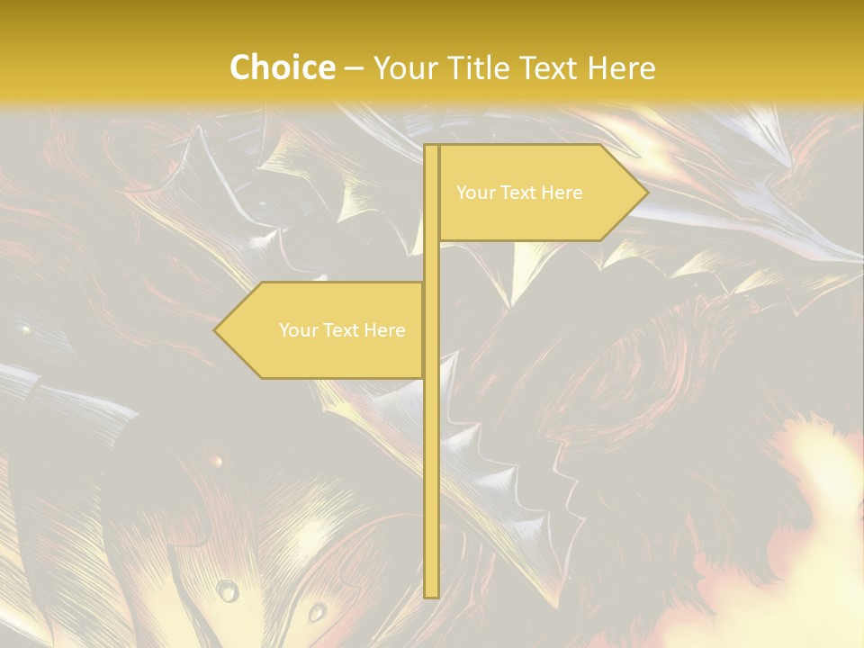 A Picture Of A Dragon With Flames In The Background PowerPoint Template