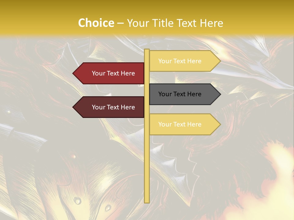 A Picture Of A Dragon With Flames In The Background PowerPoint Template