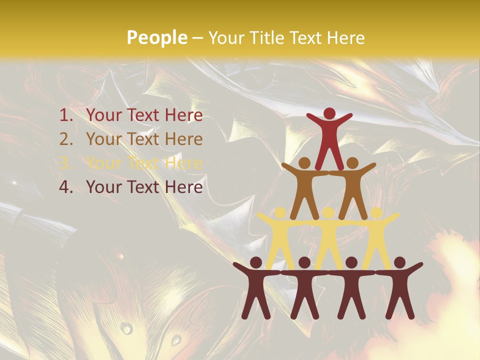 A Picture Of A Dragon With Flames In The Background PowerPoint Template