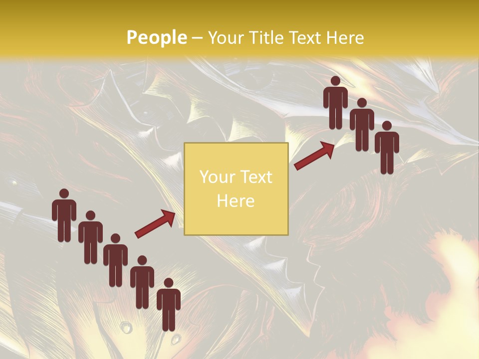 A Picture Of A Dragon With Flames In The Background PowerPoint Template