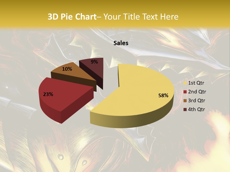 A Picture Of A Dragon With Flames In The Background PowerPoint Template