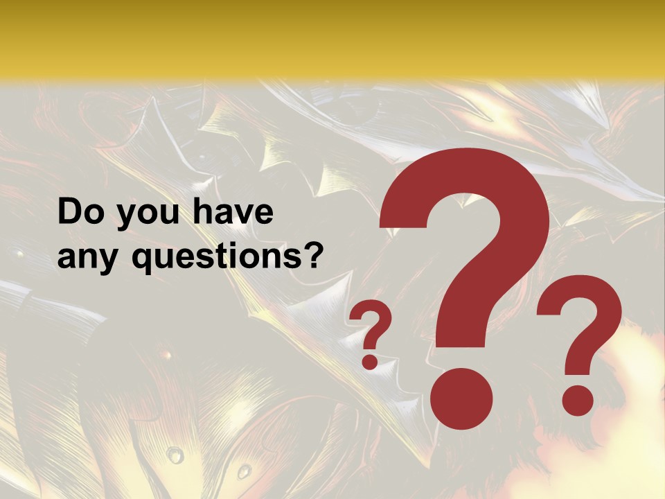 A Picture Of A Dragon With Flames In The Background PowerPoint Template