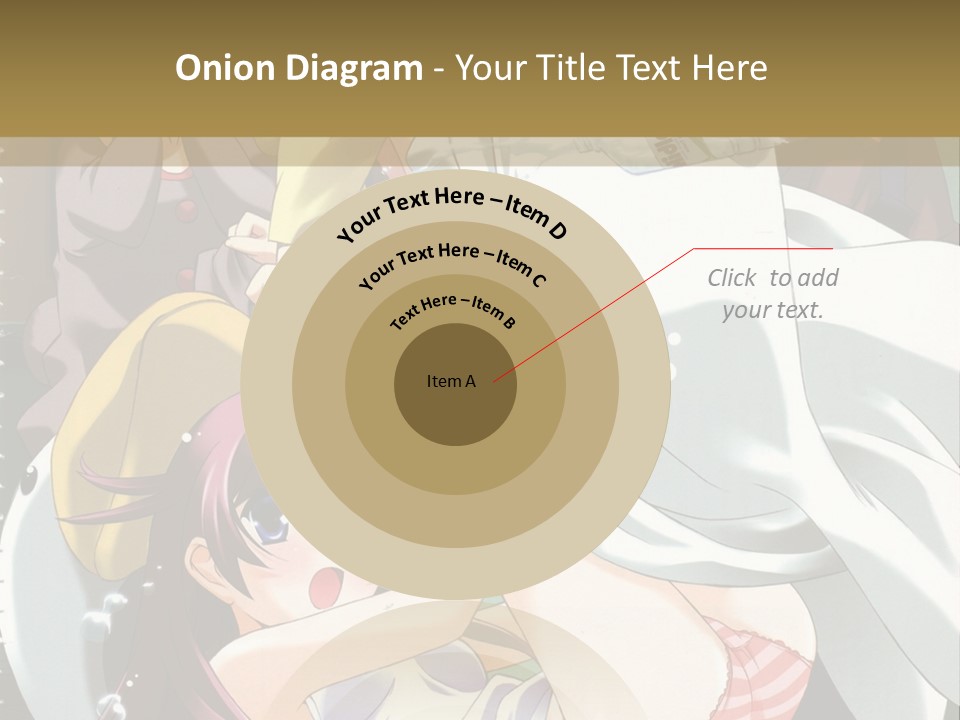 A Group Of Anime Girls In A Room With A Teddy Bear PowerPoint Template