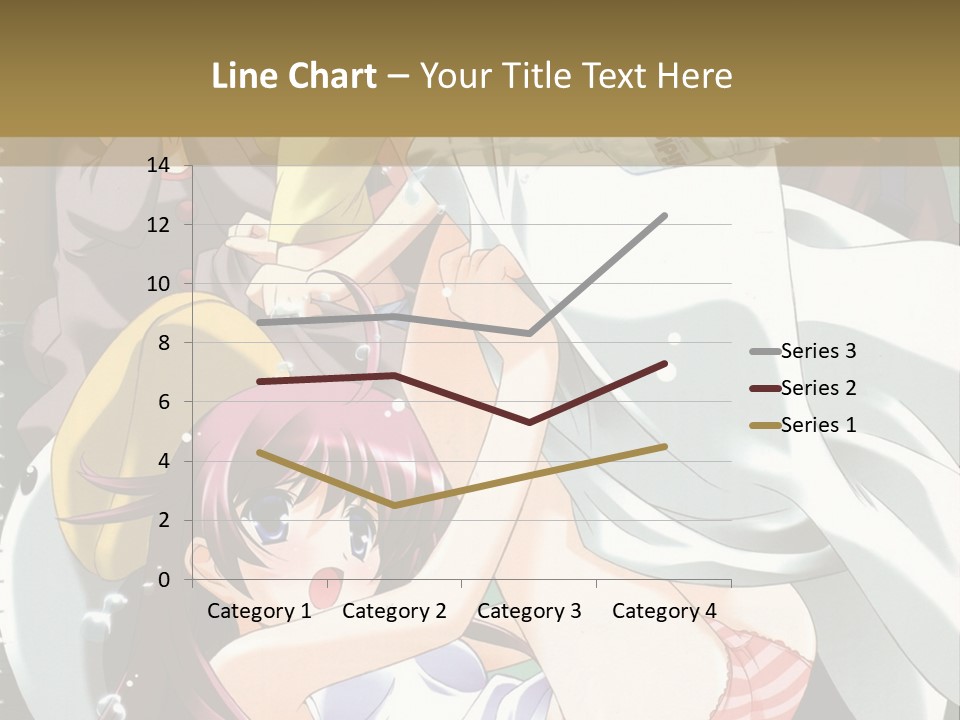 A Group Of Anime Girls In A Room With A Teddy Bear PowerPoint Template