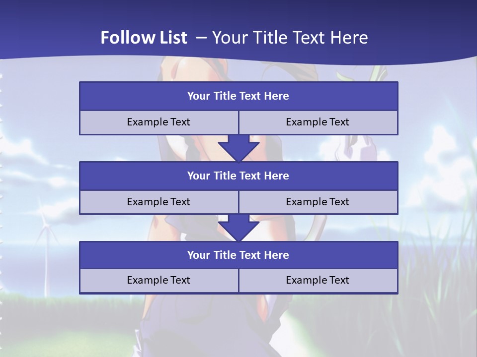 A Woman With A Scissor Powerpoint Presentation Template PowerPoint Template